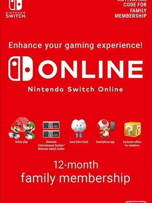 Nintendo Switch Online Family Membership - 12 Months