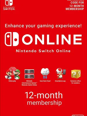 Nintendo Switch Online Membership - 12 Months