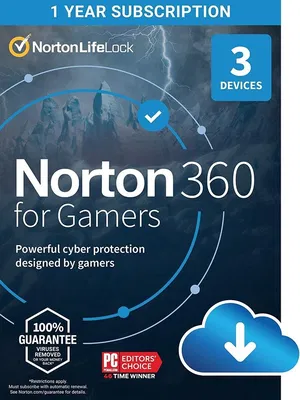 Norton 360 for Gamers (EU) 1 Year 3 Devices