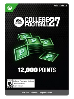 COLLEGE FOOTBALL 27 12000 Points